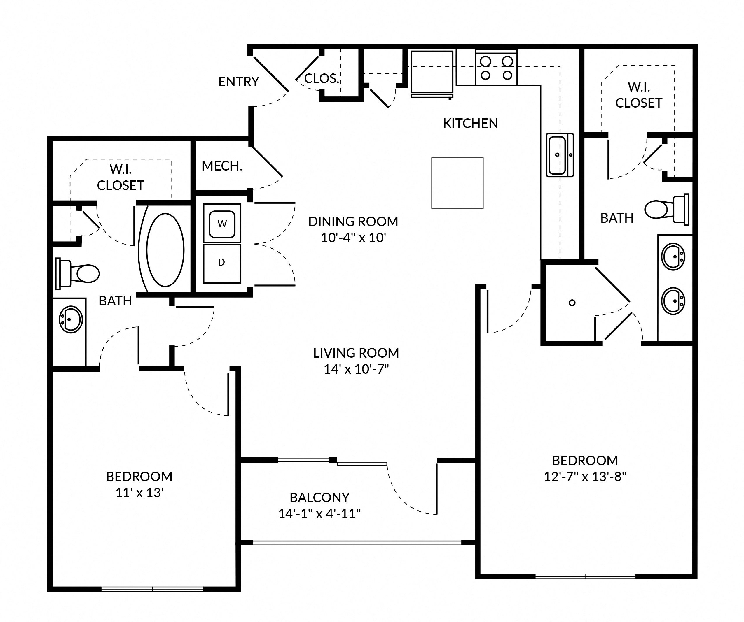 Floor Plans of Echo Baytown in Baytown, TX